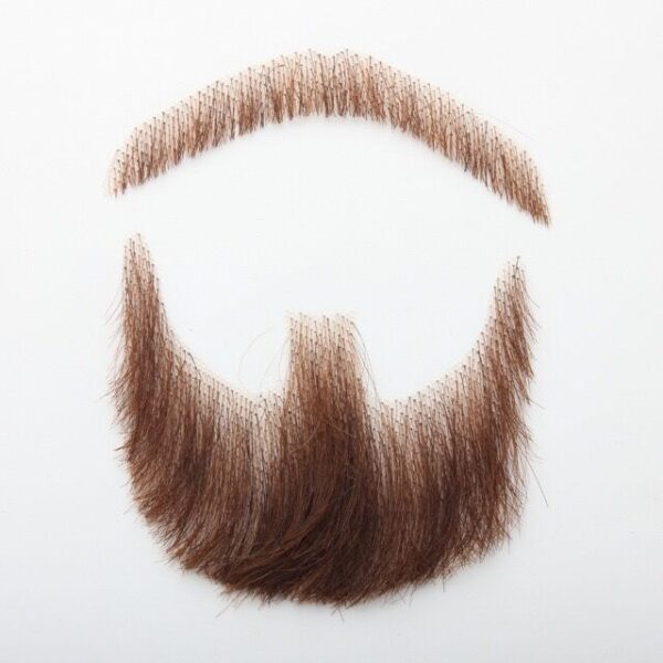 Real Human Hair Simulation Men's A Tin Beard-Channel Film And Television Makeup Props - Image 3