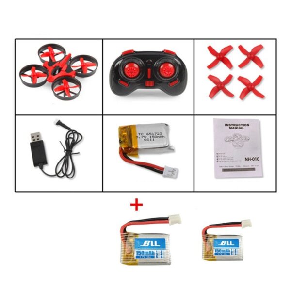 Remote control mini quadcopter with protective ring remote control drone anti-fall remote control aircraft children's toy - Image 6