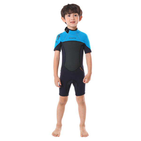 Children's Warm Swimsuit Boys And Girls One-piece Thickened Wetsuit - Image 3