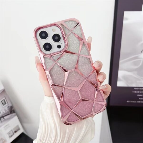 Gradient Electroplating Water Cube Phone Case - Image 8