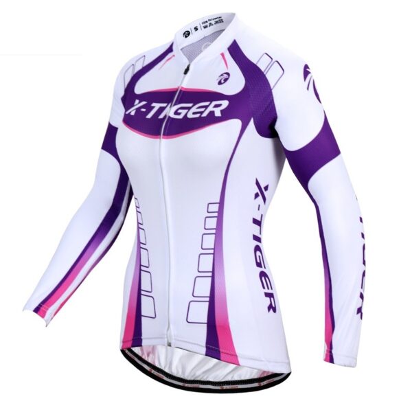 Spring and autumn women's long-sleeved cycling jersey suit - Image 5