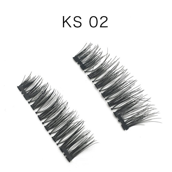 3D double magnet false eyelashes 24P double magnet false Mascara free magnetic false eyelash double magnet eyelashes - Image 4