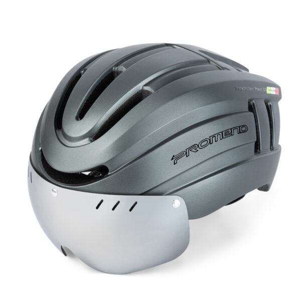 Riding Helmet With Front Lighting And Rear Warning Light - Image 3