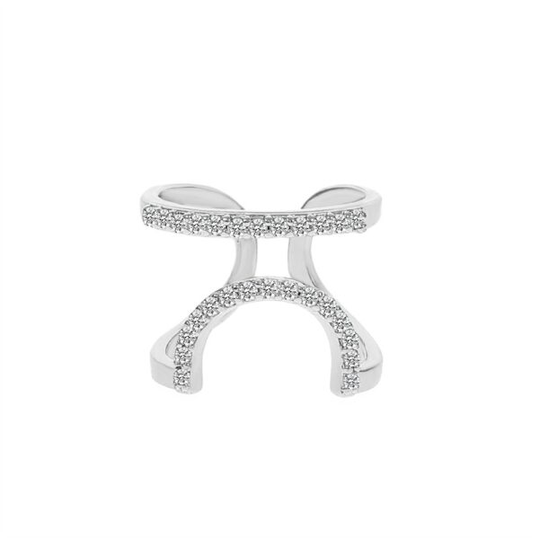 Cross-border New Arrival Micro Inlaid Zircon Graceful Personality Wear Removable Fake Nail Tip Ring - Image 7