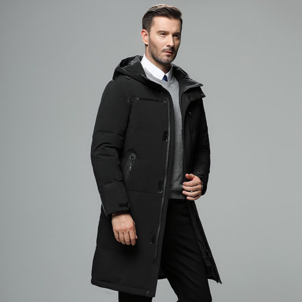 New Down Jacket Men's Mid-length Winter Thick Coat - Image 7