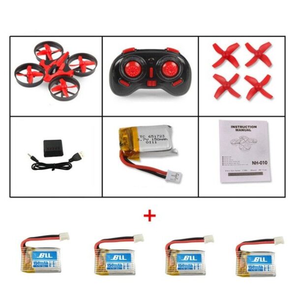 Remote control mini quadcopter with protective ring remote control drone anti-fall remote control aircraft children's toy - Image 3