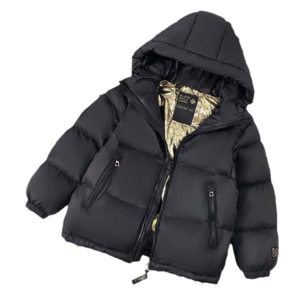 Trendy Best-selling Black Gold Children's Down Jacket - Image 7