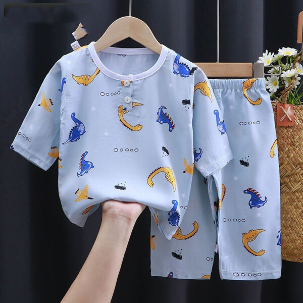 Summer Clothes Cotton Silk Air-conditioning Clothes Baby Clothes - Image 7