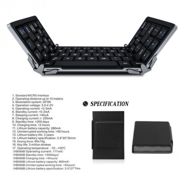 Intelligent Pocket Folding KeyboardTravel Edition - Image 5