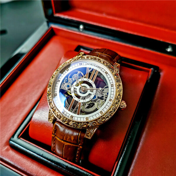 Men's High-end Handsome Hollow Tourbillon Automatic Mechanical Watch - Image 7