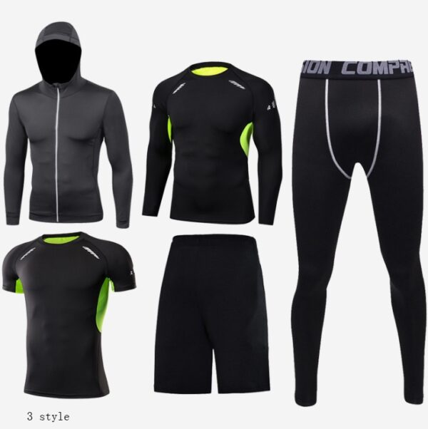 Fitness clothing suit basketball tights - Image 4