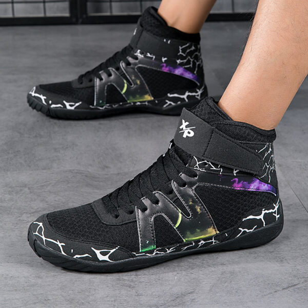 Professional Boxing Shoe High-top Fitness Training Shoes - Image 9