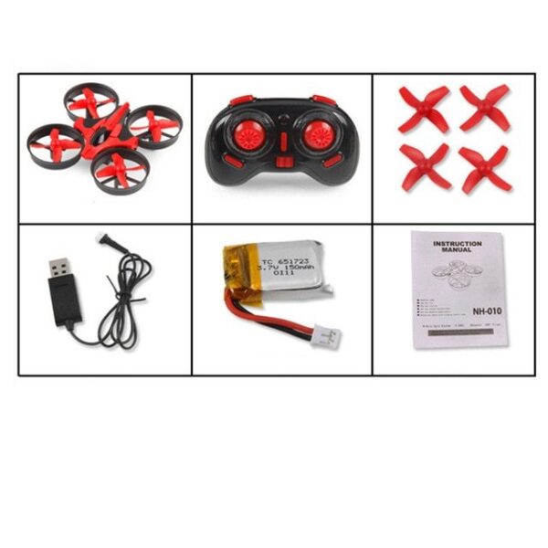 Remote control mini quadcopter with protective ring remote control drone anti-fall remote control aircraft children's toy - Image 8