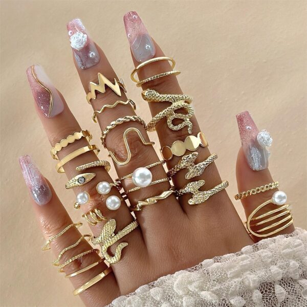 Design Butterfly Ring Opening More Than Knuckle Ring Suit - Image 9