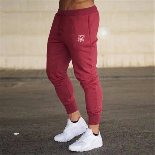 Sports Pants Men's Fitness Pants Solid Color Fashion Casual Pants - Image 6