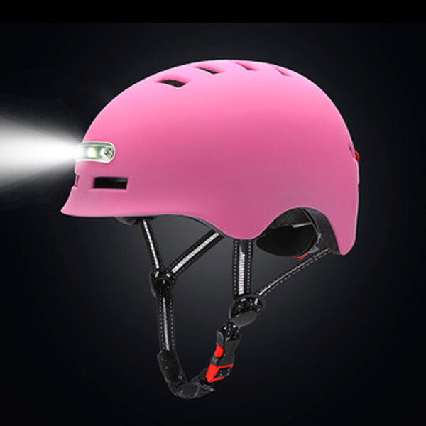 Riding Helmet With Front Lighting And Rear Warning Light - Image 4