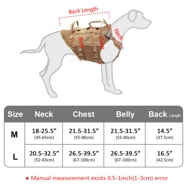 Dog outdoor vest tactical suit - Image 7