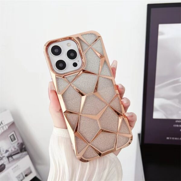 Gradient Electroplating Water Cube Phone Case - Image 4