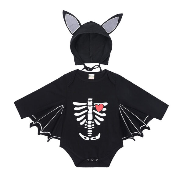 New Baby Halloween Long-sleeved Jumpsuit Pumpkin Letter Halloween Baby Jumpsuits Triangle Rompers - Image 5