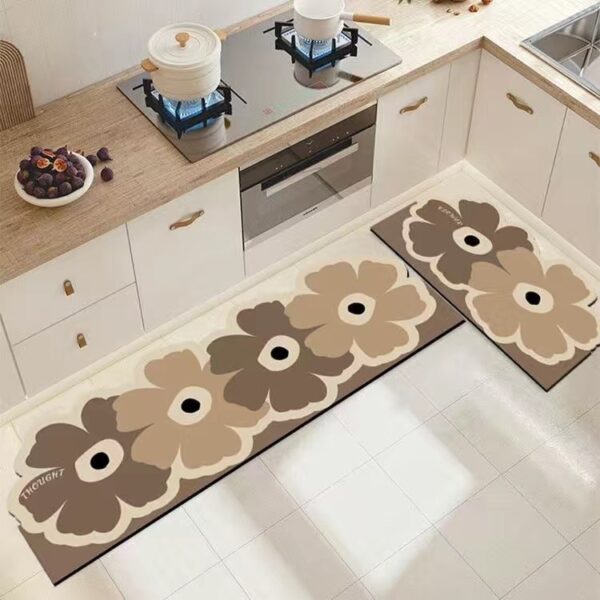 Home Fashion Simple Kitchen Oil-proof Non-slip Door Mat - Image 6