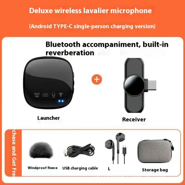 Wireless Microphone Bluetooth Accompaniment Comes With Reverb - Image 8