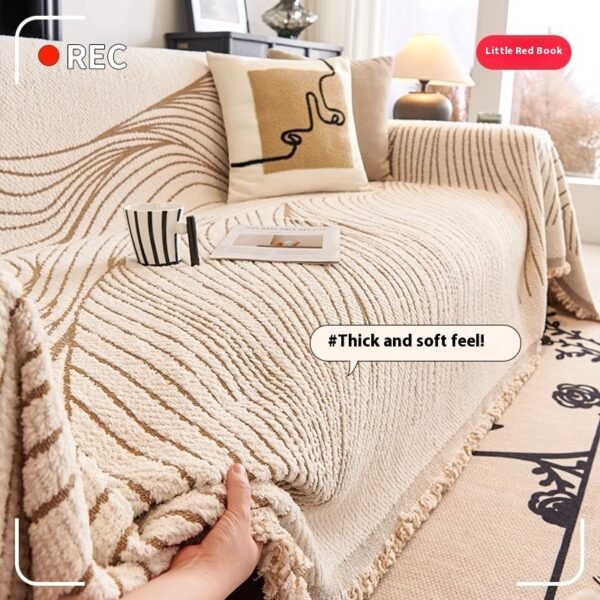 Sofa Cover Cloth Autumn And Winter Sofa Cushion Anti-cat's Paw - Image 3