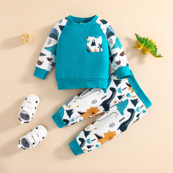 Cute Animal Cartoon Autumn Long-sleeved Suit - Image 3