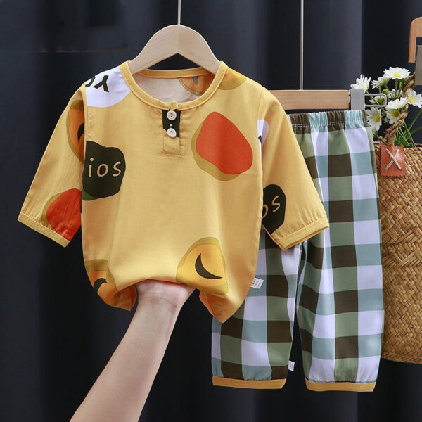 Summer Clothes Cotton Silk Air-conditioning Clothes Baby Clothes - Image 8