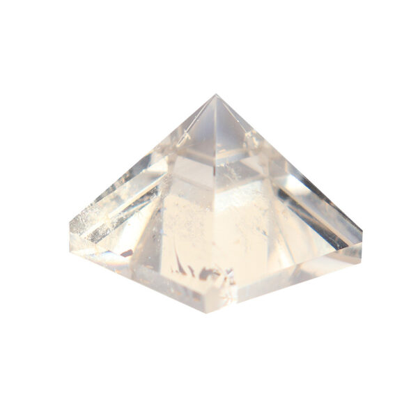 Home Natural White Crystal Pyramid Ornament - Image 3