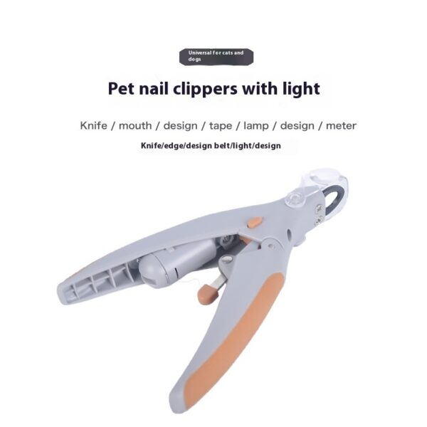 Dogs And Cats With Light Nail Scissors TV Blood Line Imitation Blood Position Nail Trimmer - Image 3