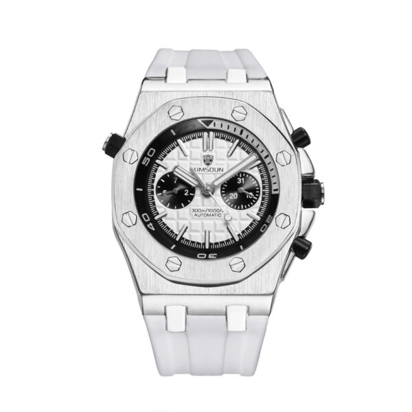 Watch Men's Fashion Silicone Waterproof Automatic Mechanical Watch Sports - Image 3