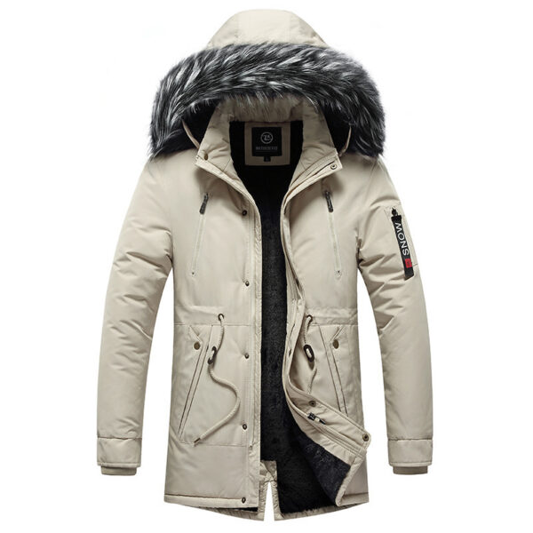 Casual Korean-style Cotton-padded Coat For Men - Image 3