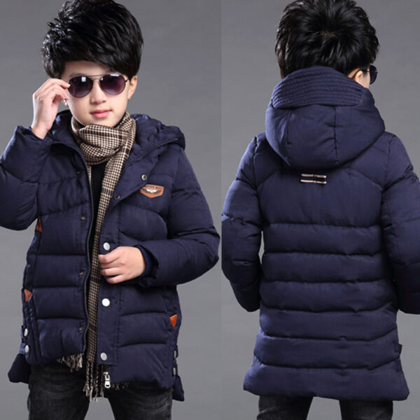 Boy's hooded padded padded jacket - Image 2