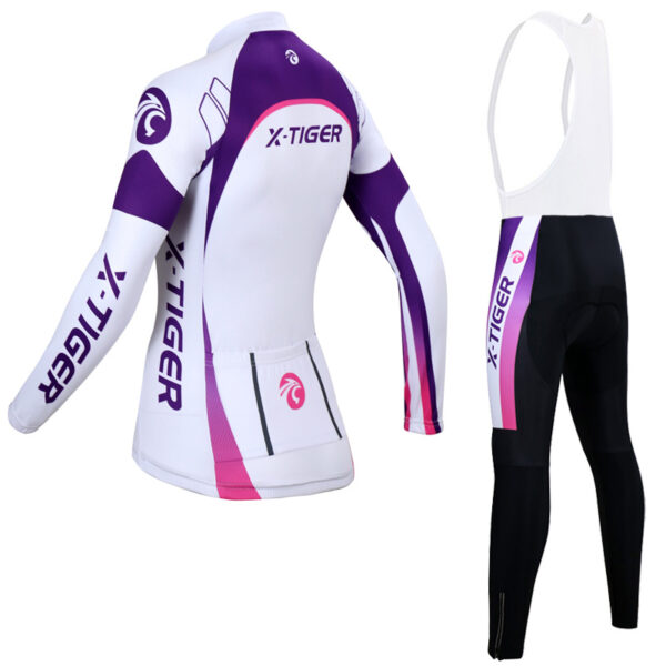 Spring and autumn women's long-sleeved cycling jersey suit - Image 6