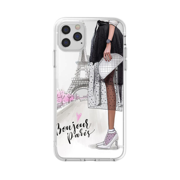 Fashion Lady Mobile Phone Case Transparent TPU Soft Protective Cover - Image 5