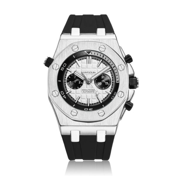 Watch Men's Fashion Silicone Waterproof Automatic Mechanical Watch Sports - Image 2