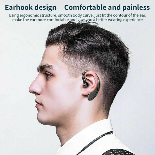 Bluetooth 5.0 Earpiece Driving Trucker Wireless Headset Earbuds Noise Cancelling - Image 9