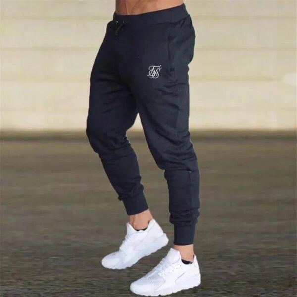 Sports Pants Men's Fitness Pants Solid Color Fashion Casual Pants - Image 3