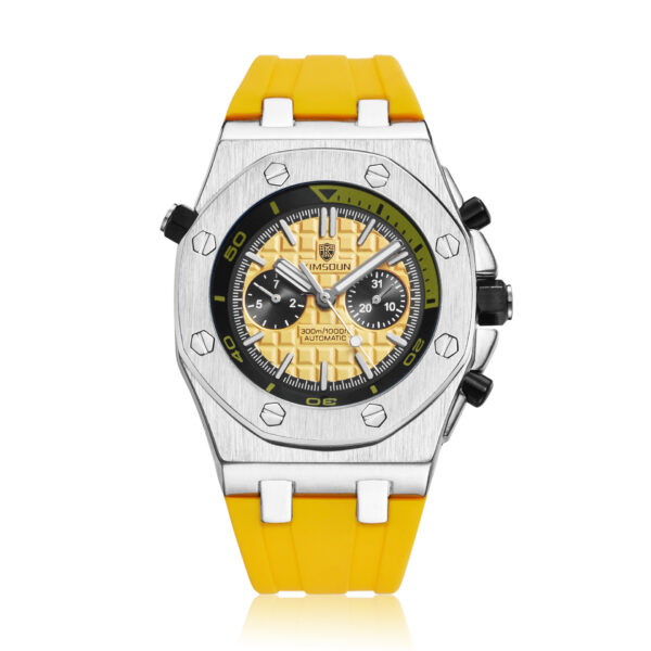 Watch Men's Fashion Silicone Waterproof Automatic Mechanical Watch Sports - Image 10