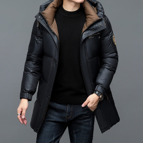 New Winter Men's Duck Down Warm Thick Casual Jacket - Image 5