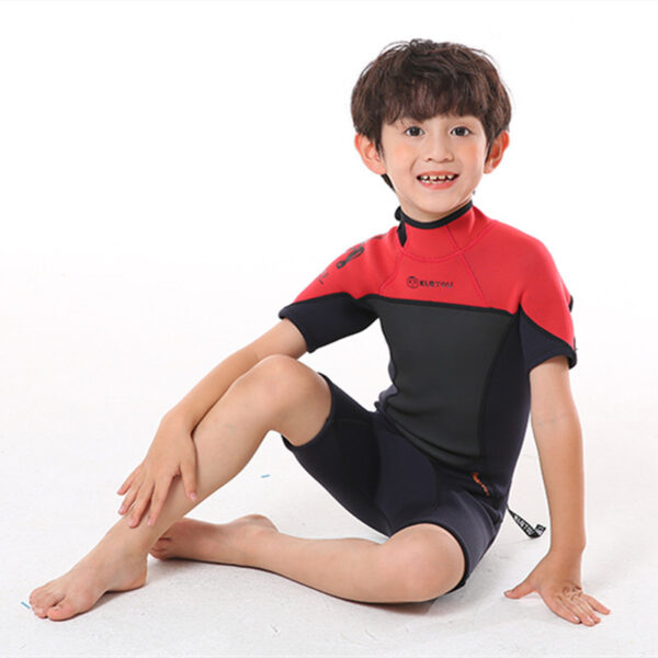 Children's Warm Swimsuit Boys And Girls One-piece Thickened Wetsuit - Image 6