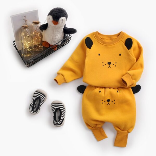 Korean version of the animal children's hoodie Harun pantsuit - Image 4