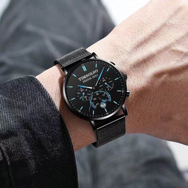 All-matching Simple And High-end Elegant Cool Ultra-thin Calendar Quartz Watch - Image 8