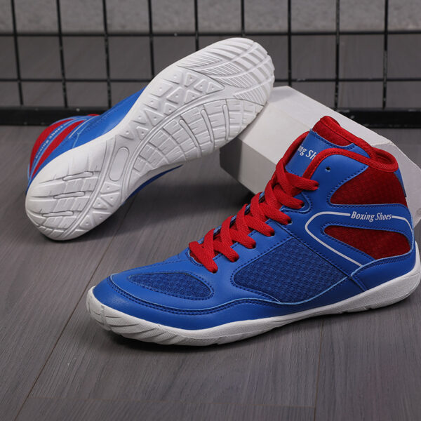 Professional Boxing Shoe High-top Fitness Training Shoes - Image 3