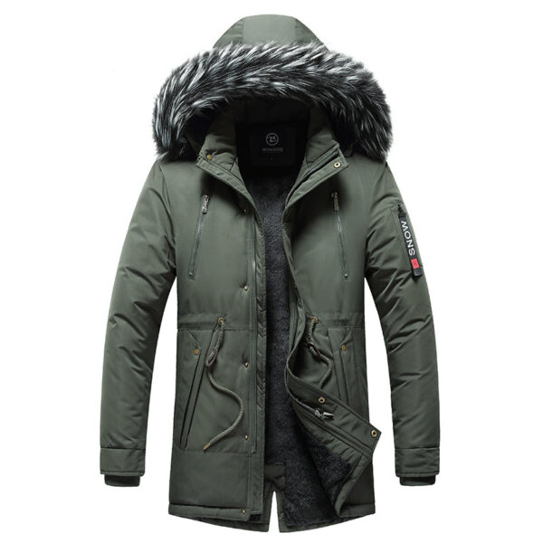 Casual Korean-style Cotton-padded Coat For Men - Image 10