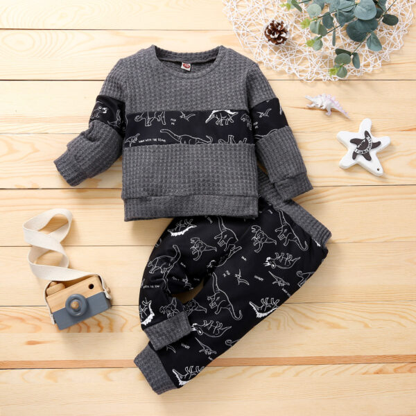 European And American Knitted Stitching Sports Children's Clothing - Image 6