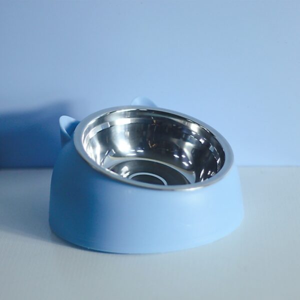 Stainless Steel Dog Bowl Double Bowl Cervical Protection Oblique Mouth Hot Pet Food Basin Supplies - Image 7