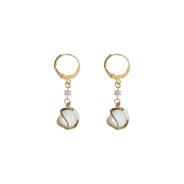 Cat's Eye Earrings Women's Fashion - Image 5