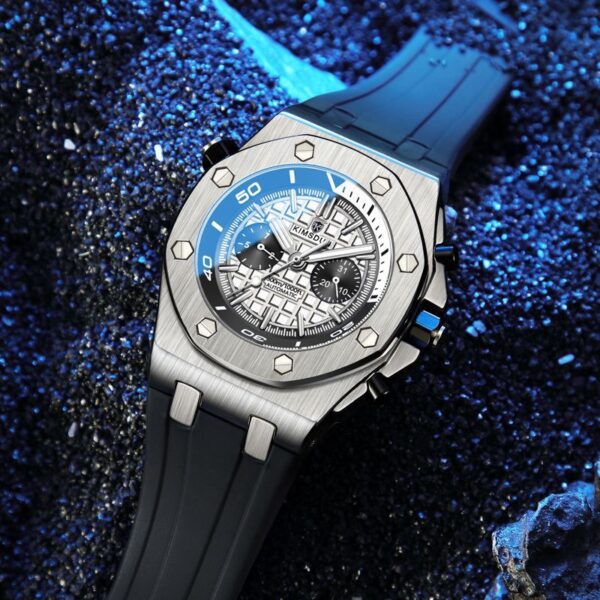 Watch Men's Fashion Silicone Waterproof Automatic Mechanical Watch Sports - Image 8