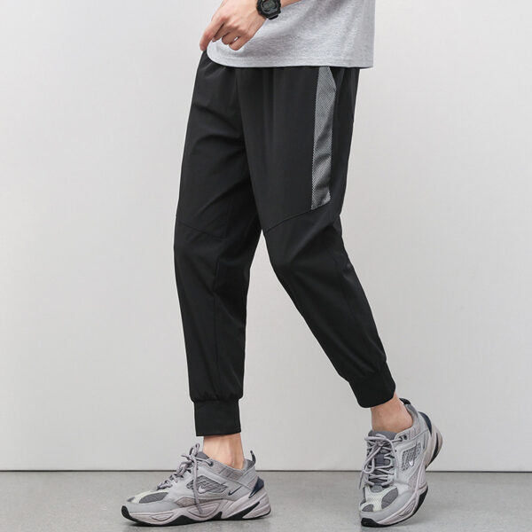 Cropped Thin Casual Drawstring Tappered Pants - Image 8